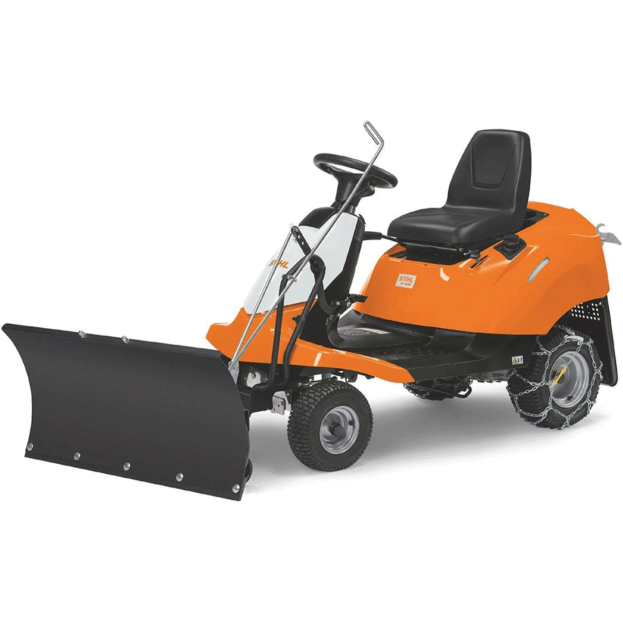 Stihl zitmaaier RT 4082 winterpakket met sneeuwploeg en sneeuwkettingen, model 2025, nieuw