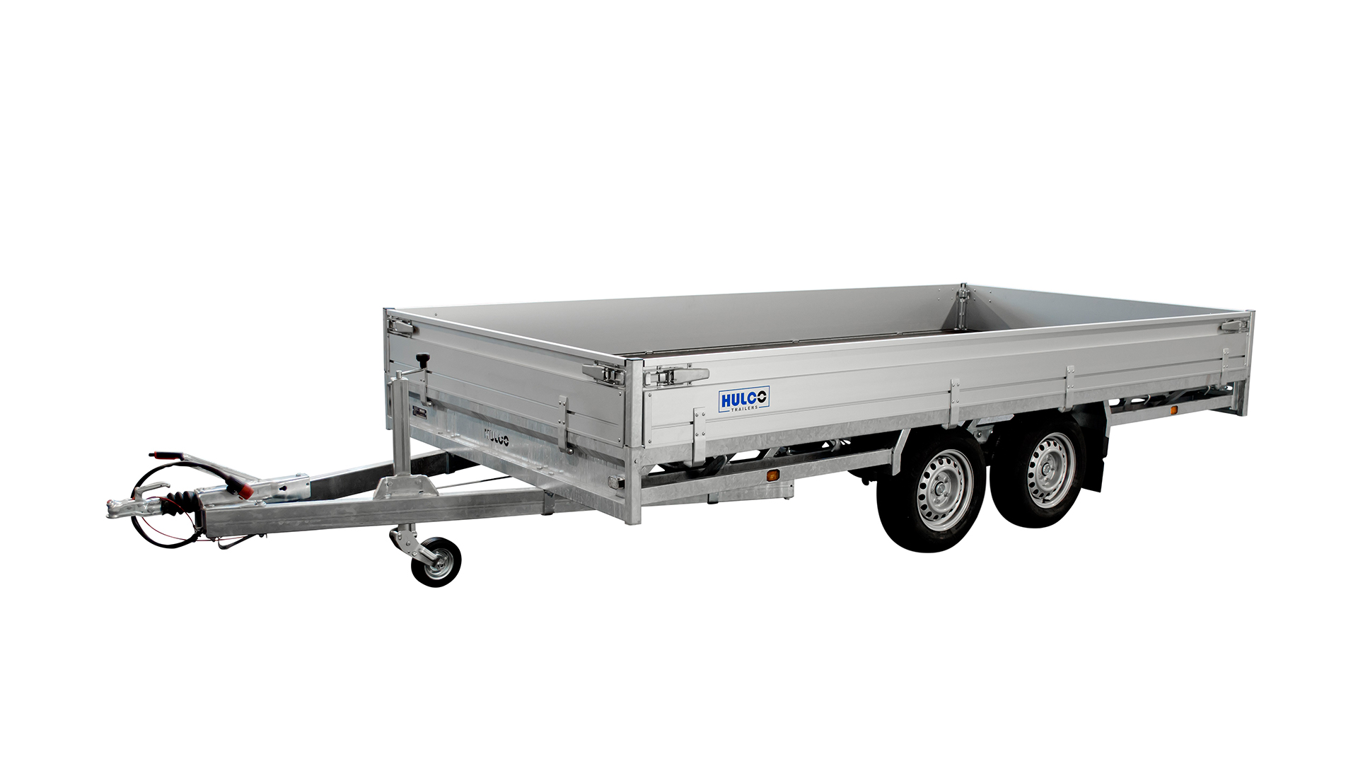 Hulco autotransporter, vlakke laadbak, aluminium, MEDAX-2. 3500 kg, laadruimte 4,05 x 2,23 m