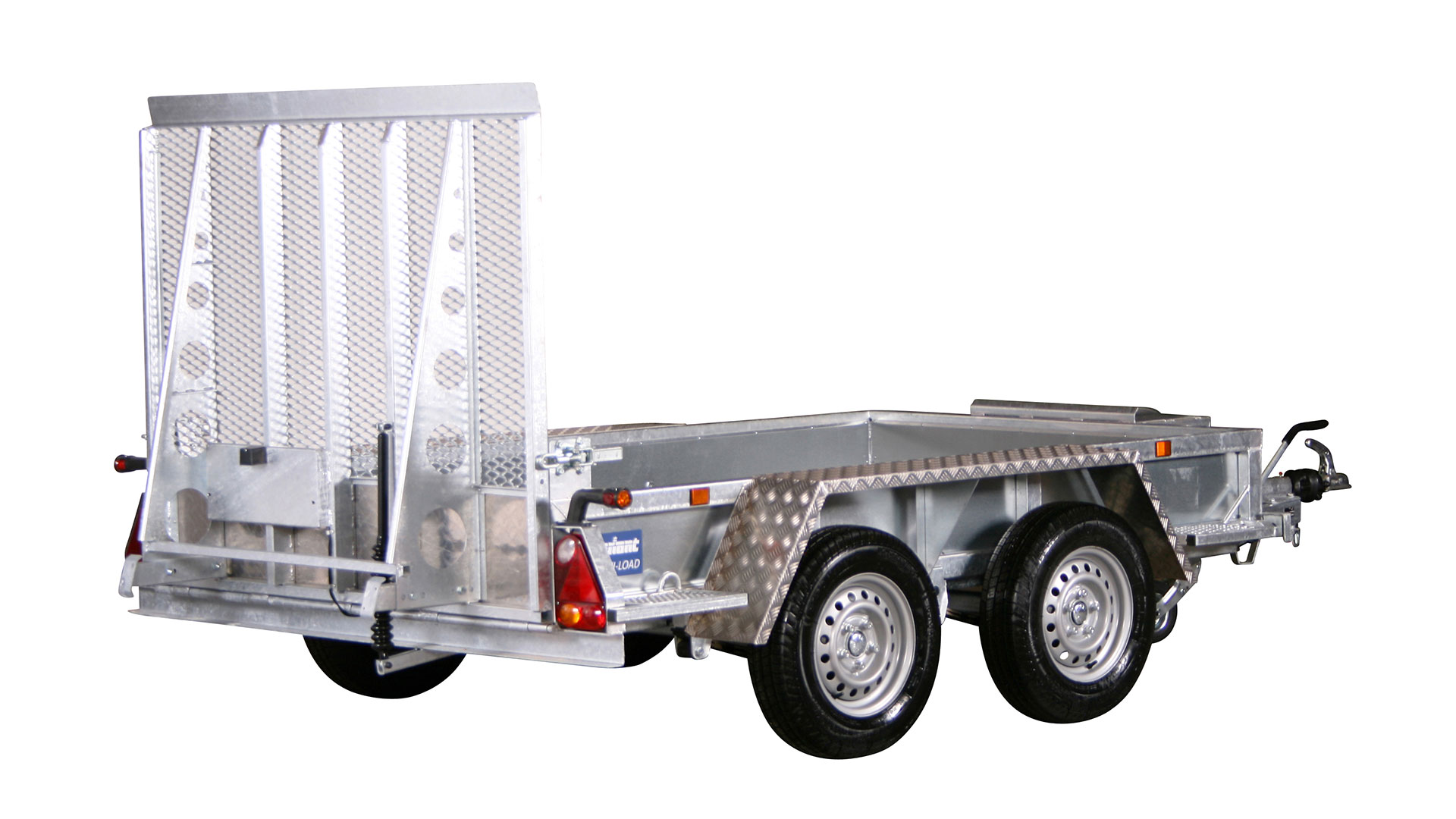 Variant autotransporter, machinetransporter / minigraafmachineaanhanger, 2000 kg, 2015 m², laadruimte 2,6 x 1,50 m