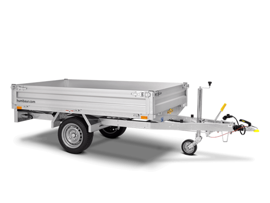 Humbaur platte aanhanger HU 752314 750 kg ongeremd laadvermogen 2,30 x 1,40 m
