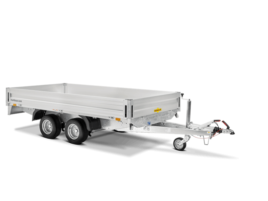 Humbaur autoaanhanger, vlakke laadbak model HN 253121, 2500 kg, laadruimte 3,10 x 2,10 m