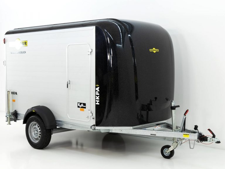 Humbay HKPA H180 2,6t gesloten aanhanger | Aluminium | Polybug | Antraciet - Nieuw