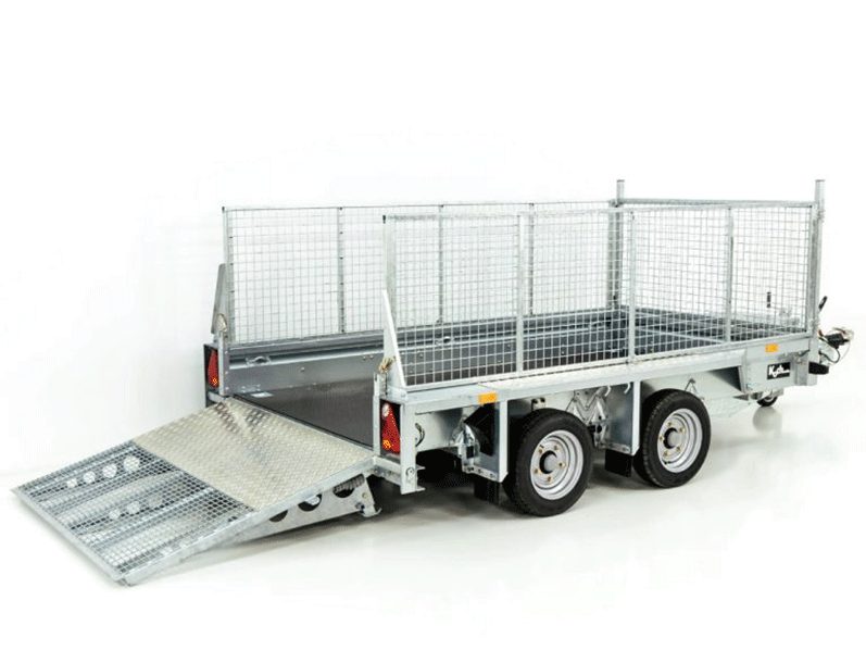 Ifor Williams GX105 HD 3,5t aanhanger voor bouwmachines | Laadklep | Gaas - Nieuw