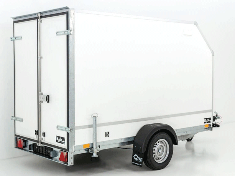 Gesloten aanhanger BK Hoogte: 180 cm 1,3 ton | Schuine voorkant - Nieuw