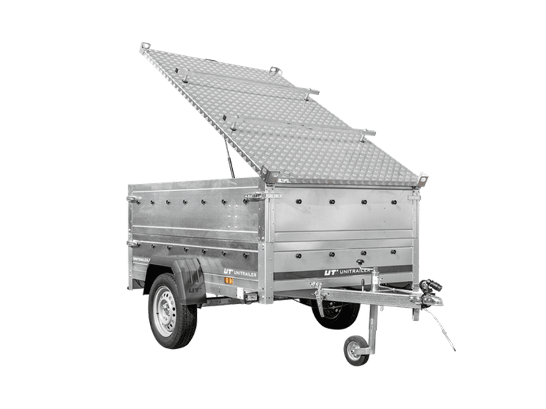 Tuinaanhanger 201 TIPP met dekzeil 750 kg - Afdekaanhanger - Nieuw