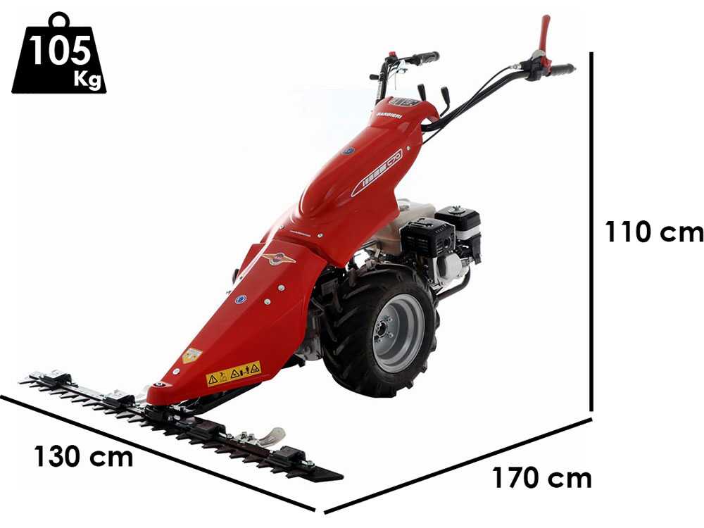 Barbieri C/70 – Multifunctionele sikkelmaaier – Honda GX200