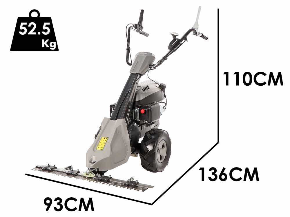 Blackstone SM 65-880 – Zaaibalkmaaier met zwenkbare bovenmaaier – 196cc motor