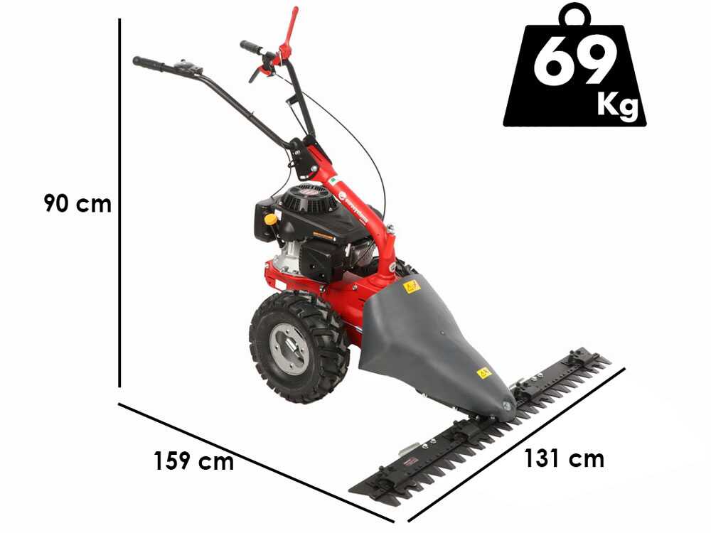 Eurosystems M310 – Sikkelmaaier met dubbele messen – Maaibreedte 127 cm – Loncin 196 OHV